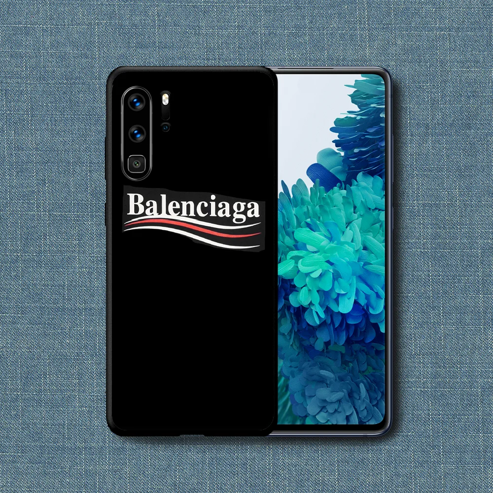 

French Luxury Brand Phone Case For Huawei P Mate Smart 10 20 30 40 Lite Z 2019 Pro black Shell Pretty Bumper Fashion Prime Trend