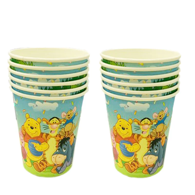 Набор одноразовой посуды с изображением Винни-Пуха | Дом и сад