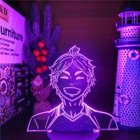 haikyuu kawaii sugawara 3d illusion led nightlights anime lamp color changing lampara%c2%a0for home decor