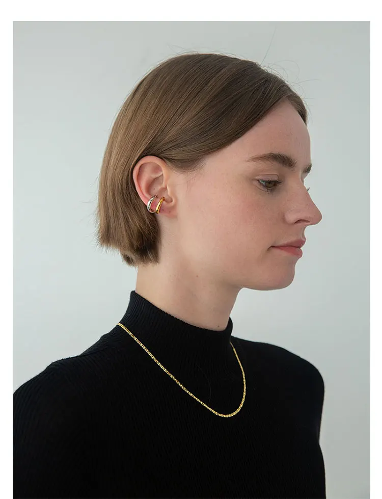 Женские серьги клипсы с инкрустацией готическое модное ювелирное изделие в