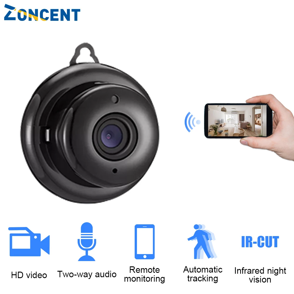1080P Беспроводная мини WiFi камера IP CCTV видеонаблюдения ИК Ночное Видение