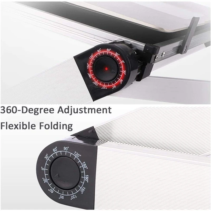 Foldable Laptop Stand Lap Desk Table for Bed Couch Picnic Breakfast Book Adjustable Height 360 Degree Angle | Автомобили и