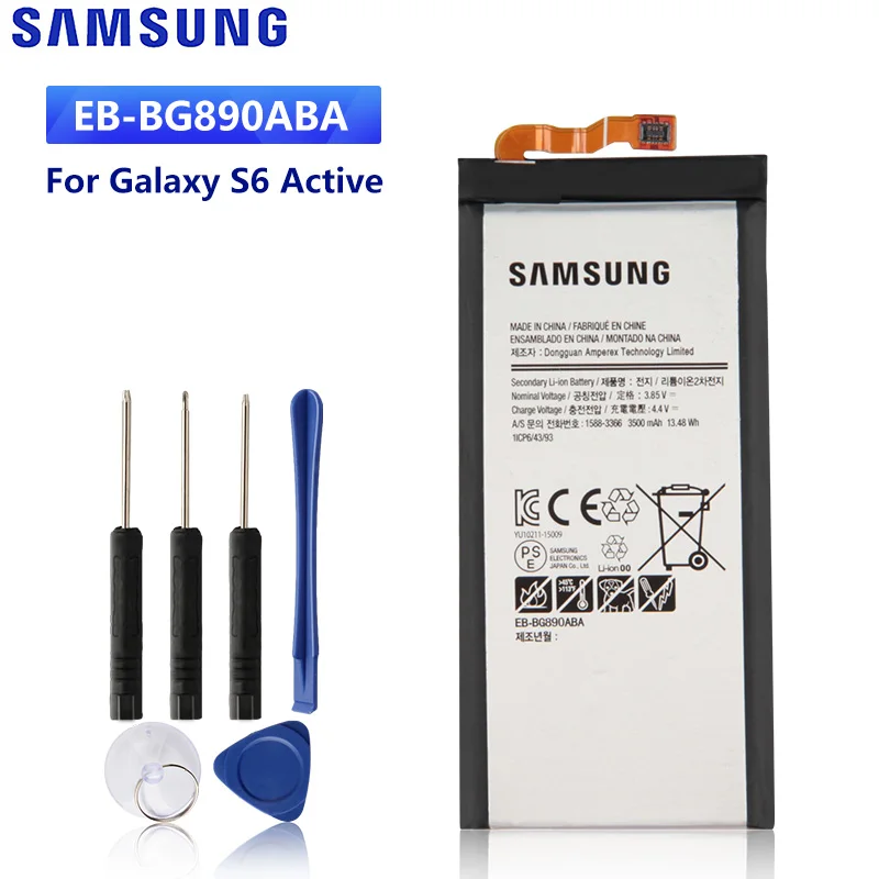 SAMSUNG оригинальный сменный аккумулятор EB BG890ABA для Samsung Galaxy S6 Active G890A G870A подлинный