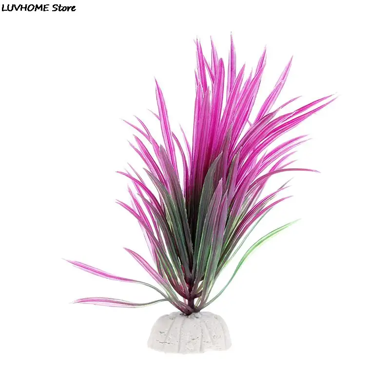 Горячий Искусственный пластик водное растение аквариум с травой украшения