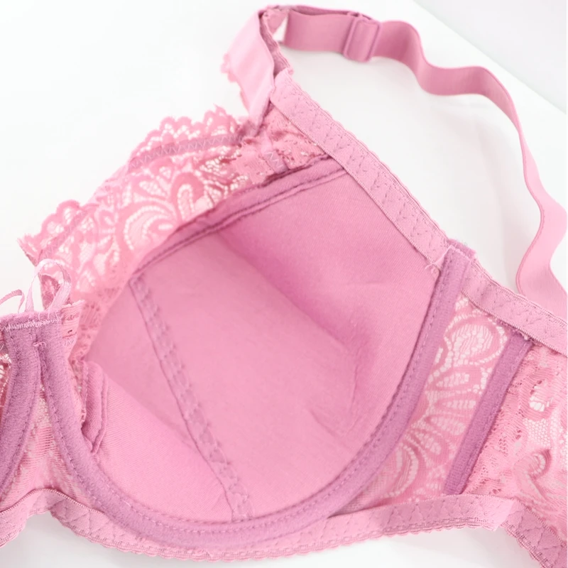 Сексуальный женский ультра тонкий бюстгальтер полный охват на косточках Кружева