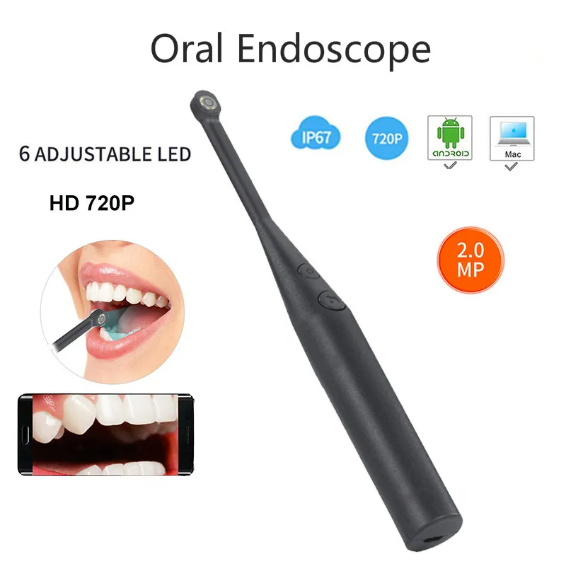 Upgrade 2MP 720P Intraoral Dental HD камера эндоскоп 6 светодиодный USB осмотр оральная в реальном