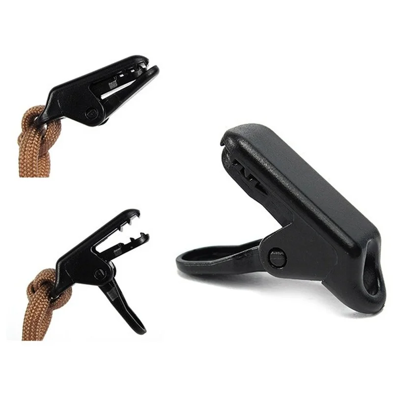 

10 PCS Tents are equipped with pull-point alligator clips Outdoor camping canopy pull-point hook tent fixed clip belt inverted