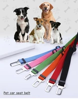 dog car safety seat belt adjustable pet leashes retractable safety belt for dog pet travel supplies pet harness dog collar