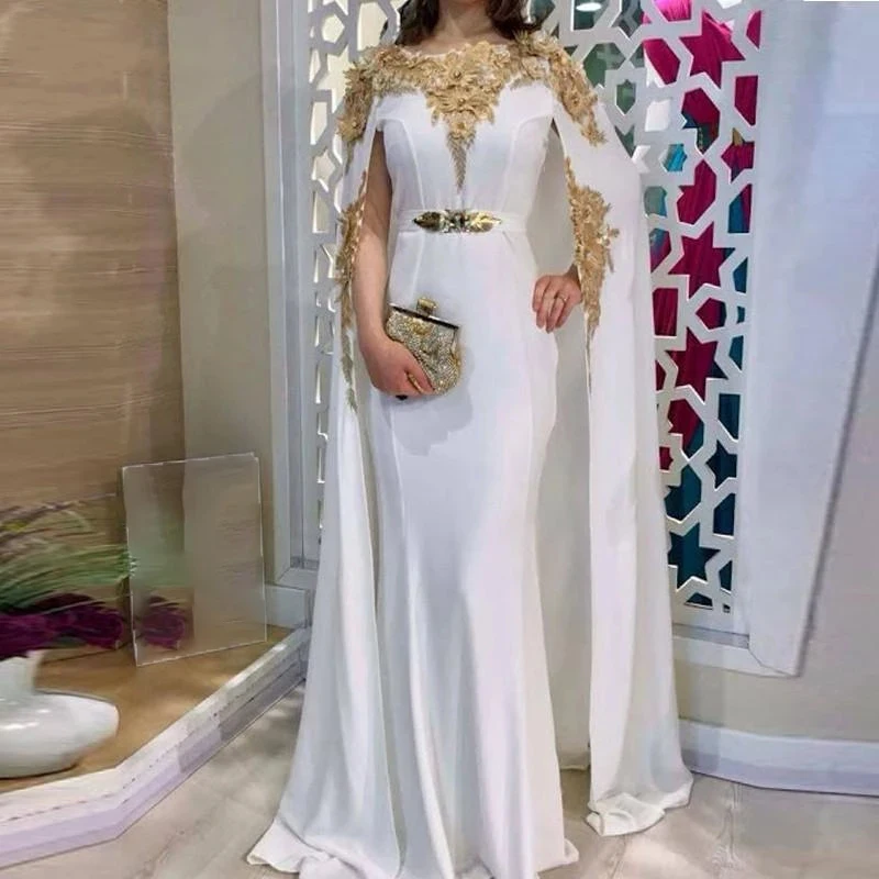 Женское длинное шифоновое вечернее платье официальное с круглым вырезом и