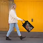 5D Изысканная сумка с рисунком, экологически чистые сумки для хранения своими руками, складная Холщовая Сумка, Домашний Органайзер, ручная Сумочка, подарок