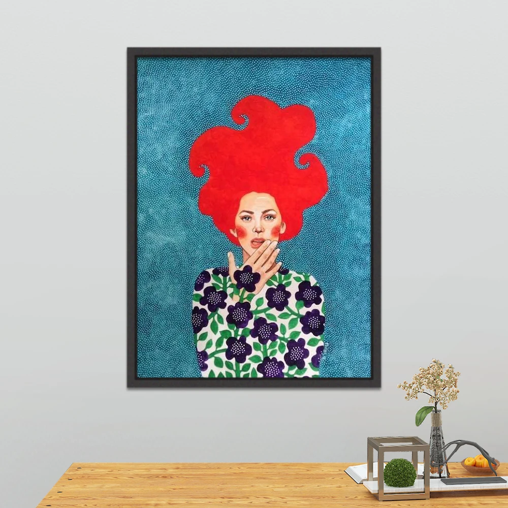 

Abstract Girl Pictures Wall Art Hair Girl Canvas Painting Art Poster And Print For Living Room Decor Wall Pictures Unframed