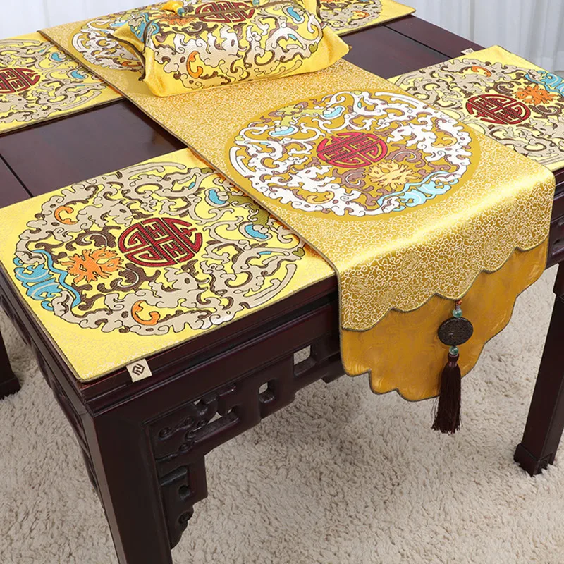 Изготовленный На Заказ Дракон утолщаются Китайский Роскошный шелк атласная