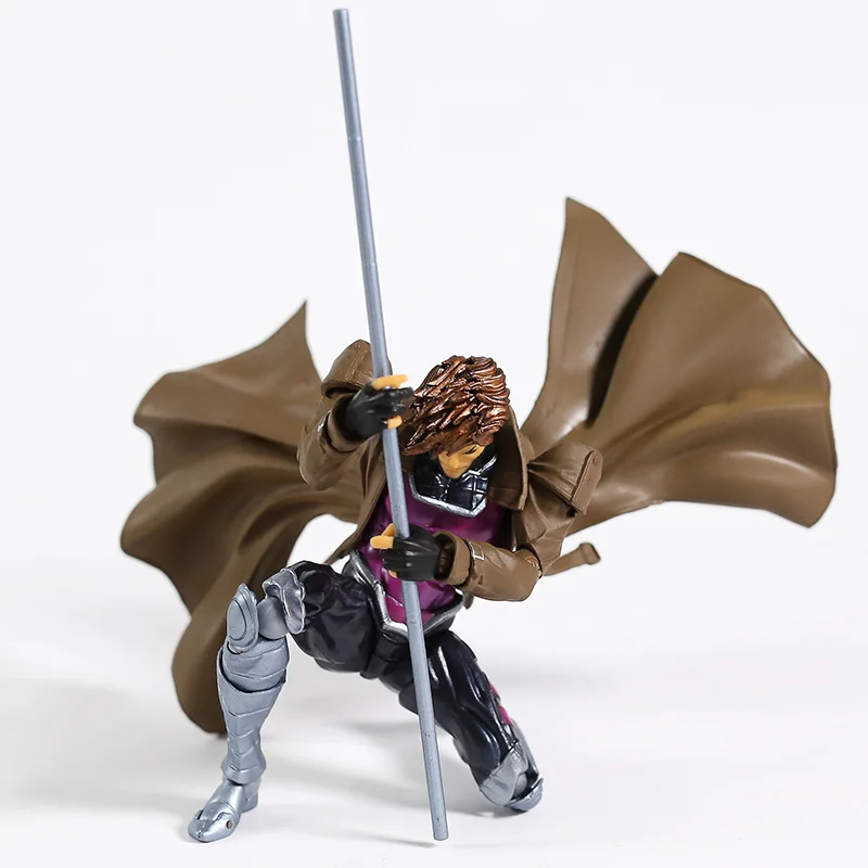 Revoltech № 012 Gambit Remy Etienne LeBeau ПВХ фигурка Коллекционная модель игрушки
