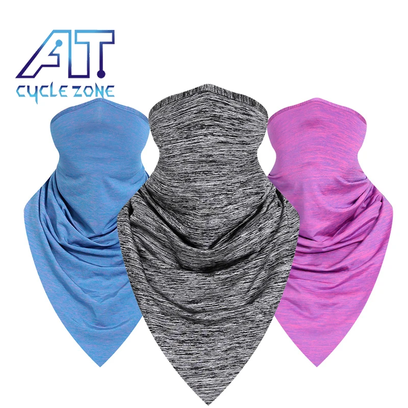 Шарф-повязка на голову CYCYLE ZONE летний спортивный треугольный велосипедная