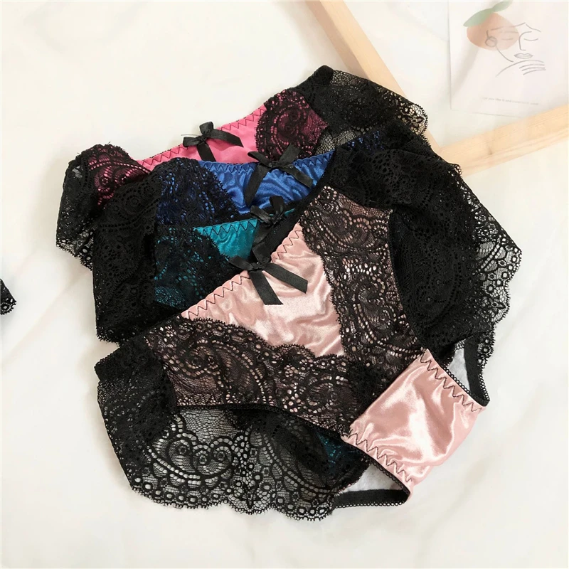 

Трусики женские кружевные, х/б, прозрачные, большого размера