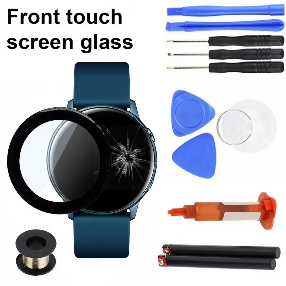 Watch Front Glass Lens Precise Replacement Touch Screen Repair Tools Kit for Samsung Galaxy Watch Active 40mm/Active 2 40mm/44mm