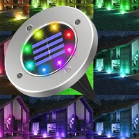 solar powered ground light waterproof garden pathway deck lights led multi color landscape lamp for home yard driveway lawn road