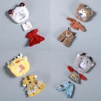 ob11 112 bjd doll clothes set cute cartoon animal pattern clothes accessories suitable for 16 cm bjd doll model in stock