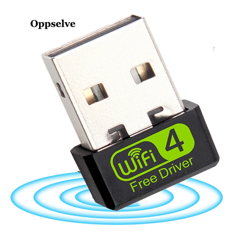 Oppselve Mini USB WiFi адаптер 150 Мбит/с Wi-Fi для ПК 2 4G Ethernet ключ сетевая карта антенны