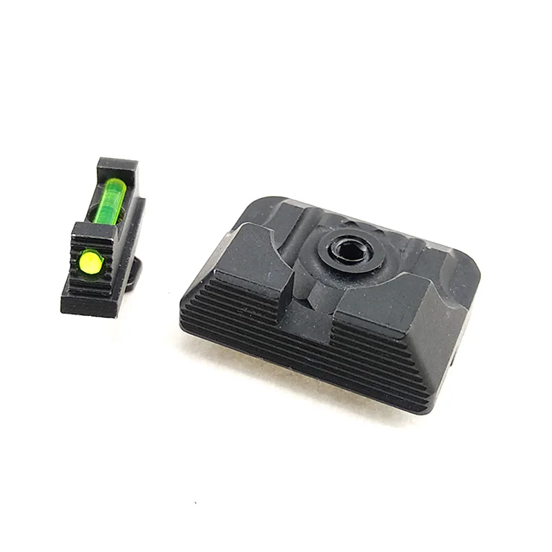 Оптическое волокно передний прицел/задний боевой Глок прицел черный для Красный