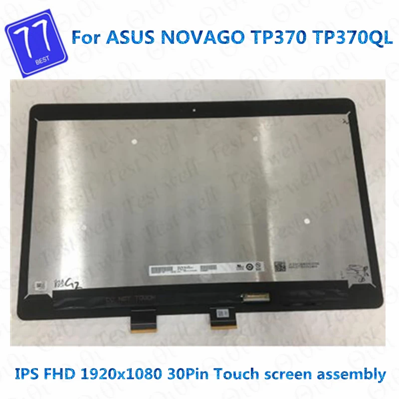 

Оригинальный IPS для Asus NOVAGO TP370QL TP370 ЖК-дисплей кодирующий преобразователь сенсорного экрана в сборе 13,3 дюймов B133HAN05.3 FHD 1920*1080