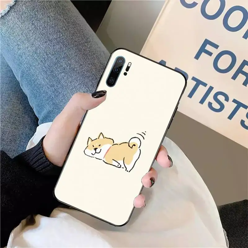 

Dog Shiba Inu color Phone Case For Huawei honor Mate P 9 10 20 30 40 Pro 10i 7 8 a x Lite nova 5t