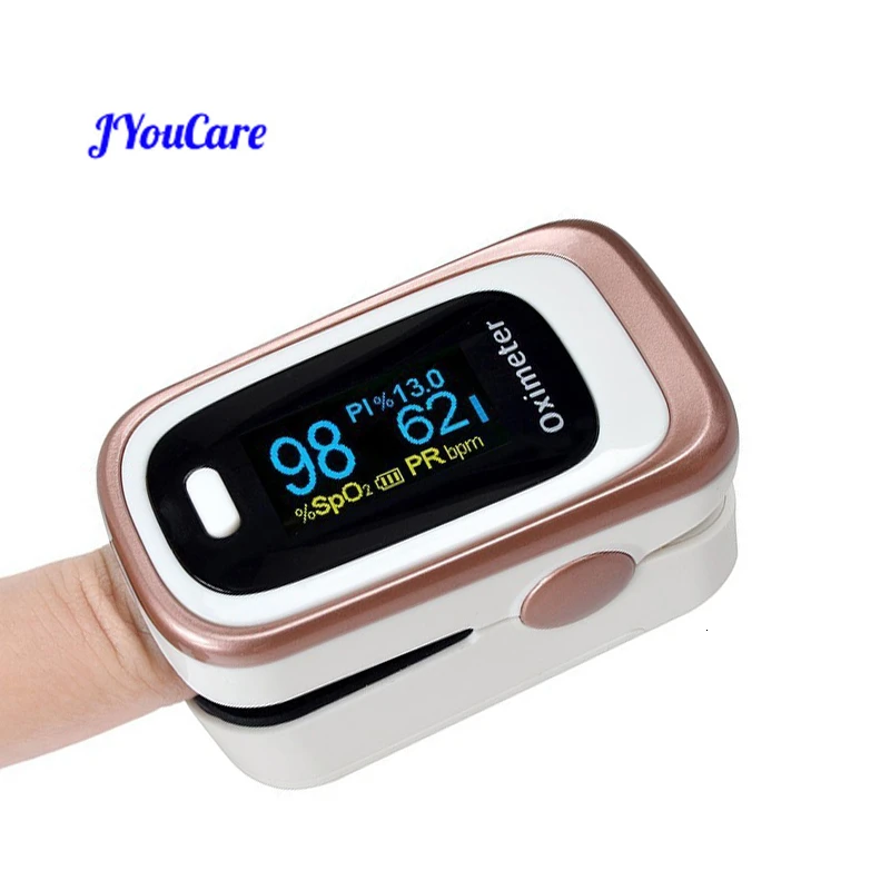 

JYouCare Pulse Fingertip Oled Portable Oximeter SPO2 8 hours sleep monitor Blood Oxygen Oximetro De Dedo with case pulsoximeter