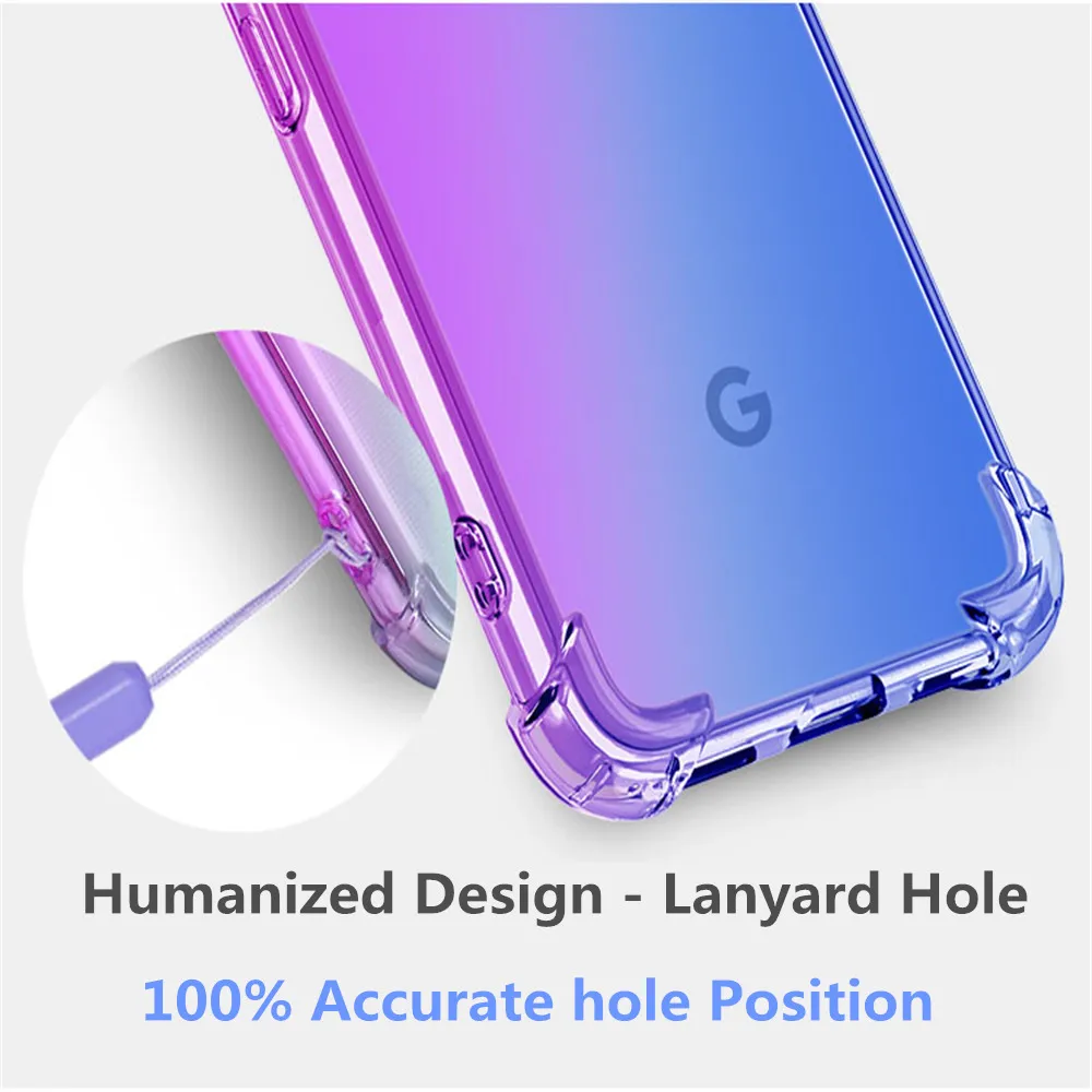 Чехол для телефона с градиентом Google Pixel 4XL 4 задняя крышка Pixel4XL Pixel4 Capa | Мобильные