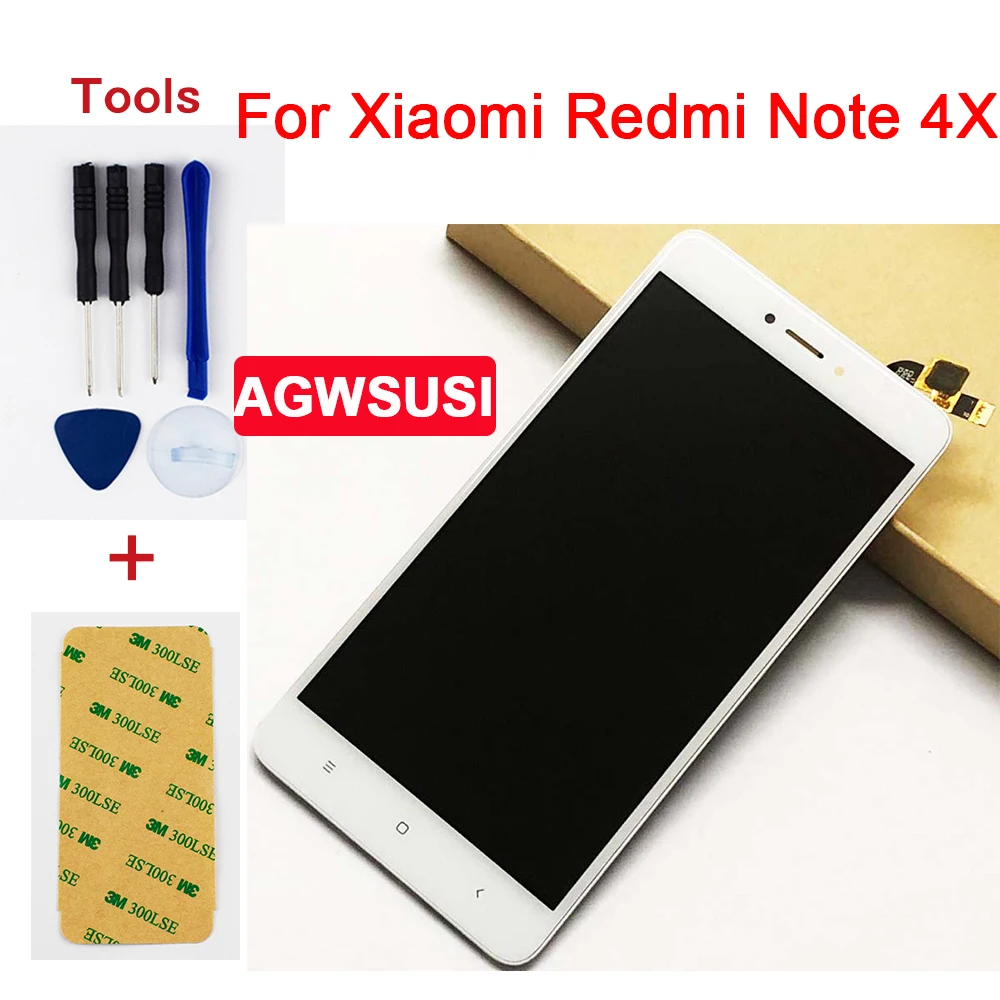 Для Xiaomi Redmi Note 4X Qualcomm Snapdragon 625 32 Гб Сенсорный экран дигитайзер сенсор + ЖК дисплей
