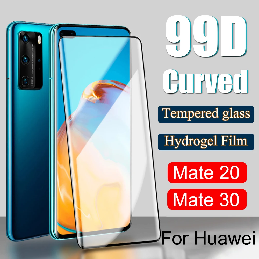 99D полностью клеевое изогнутое стекло для Huawei Mate 30Pro Mate30 30Lite Mate30Pro чехол из