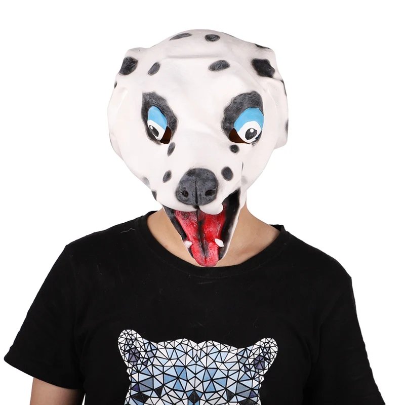 Страшная лошадь тигр собака резиновая маска животного латексные Вечерние Маски