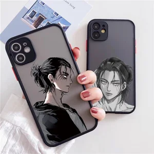 anime japanese allen attack on titan phone case for iphone 12 13mini 11 pro xs max 8 7 6 plus x se2020 xr hard fundas coque case free global shipping