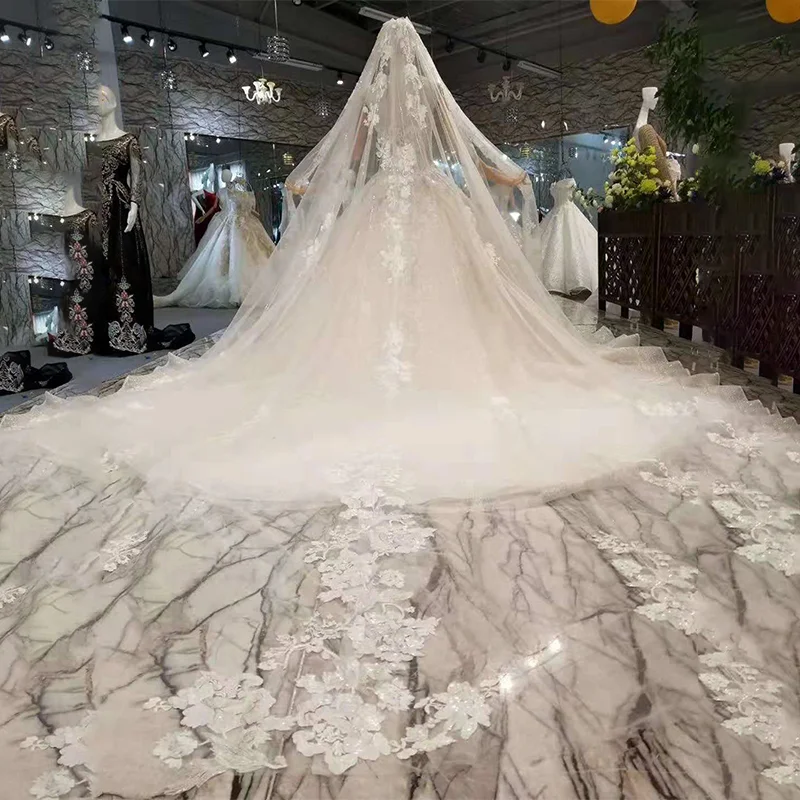 LSS214 сексуальное свадебное платье без бретелек 2020 с кисточкой Свадебные вуали