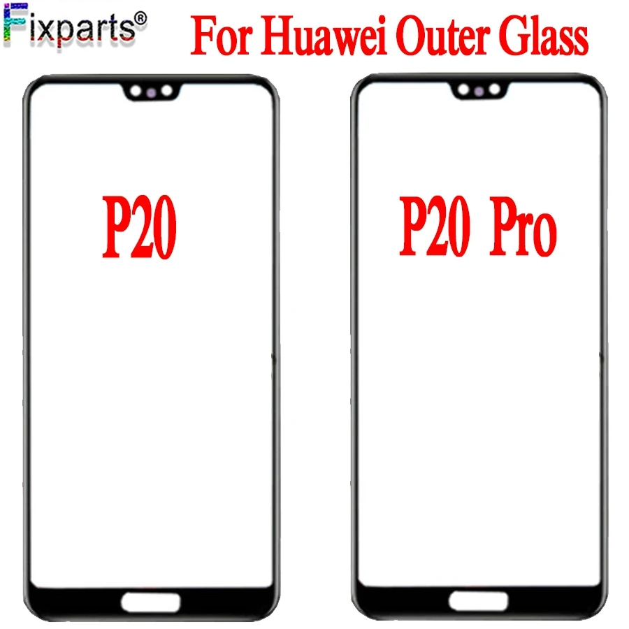 Переднее стекло для huawei P20LCD экран внешнее объектив замена запасные части P20 Pro