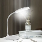 Светодиодная настольная Складная Лампа с регулируемой яркостью, питание от USB, настольная лампа 6500K, портативная Ночная лампа с защитой глаз, светильник для чтения