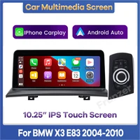 10 25 wireless apple carplay wired android auto car multimedia screen for bmw x3 e83 2004 2010 head unit rear camera ios