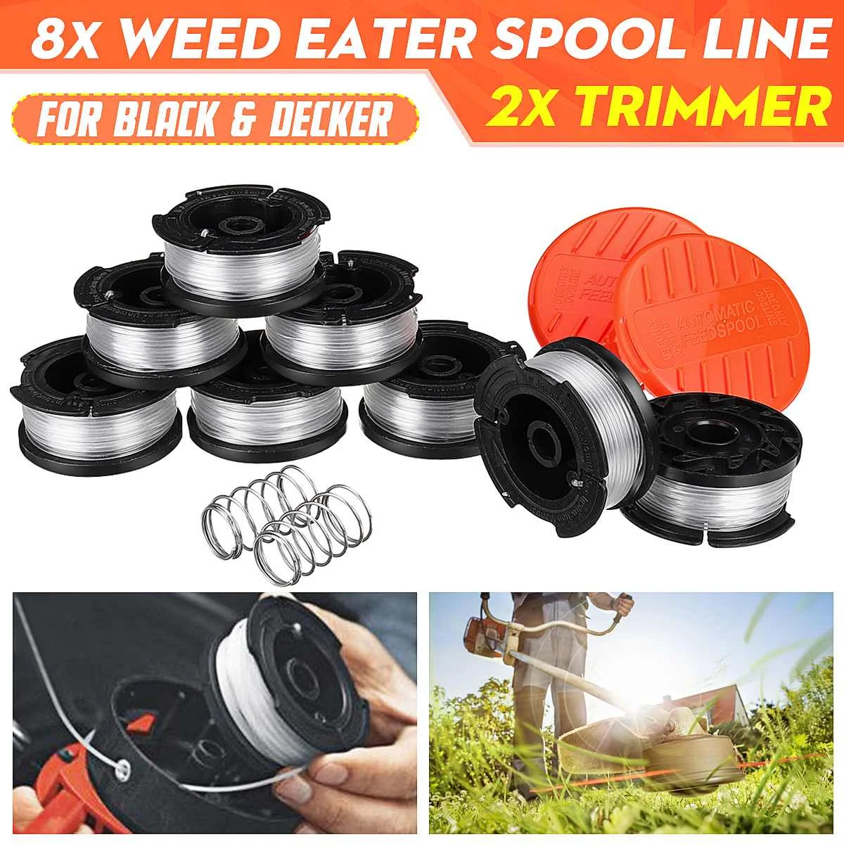 

10 шт., крышка для триммера Black Decker