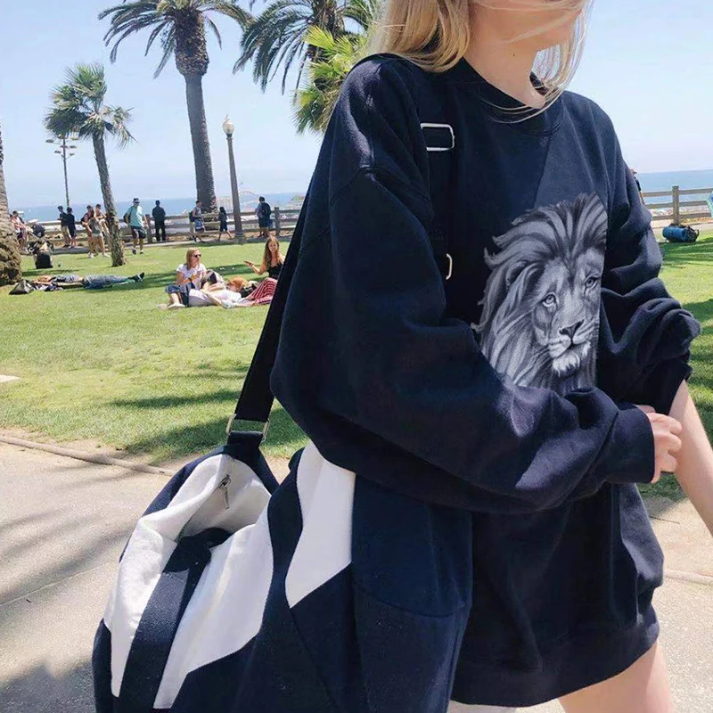 

hoodie y2k women korean fashion femme oversized plus size vintage 2021 kawaii long sleeve manga larga essentials sweatshirt