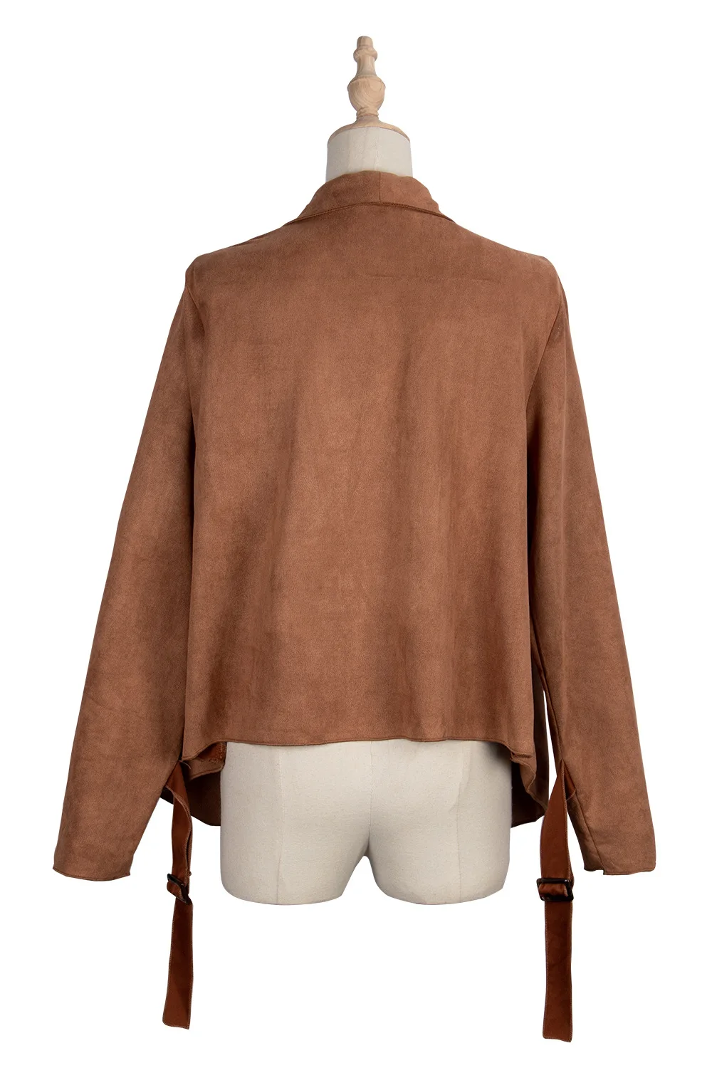 

Women's Autumn/winter 2020 Hot Sale Solid Color Cardigan Lapel Suede Long Sleeve Jacket Women