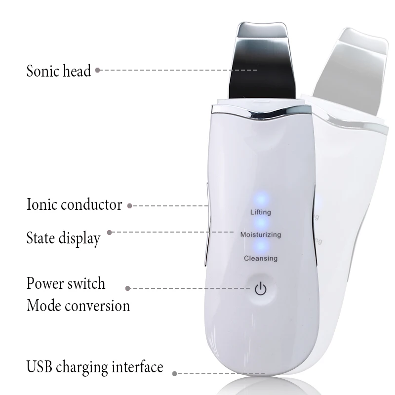 Ультразвуковой аппарат для глубокой чистки лица удаления с кожи загрязнений