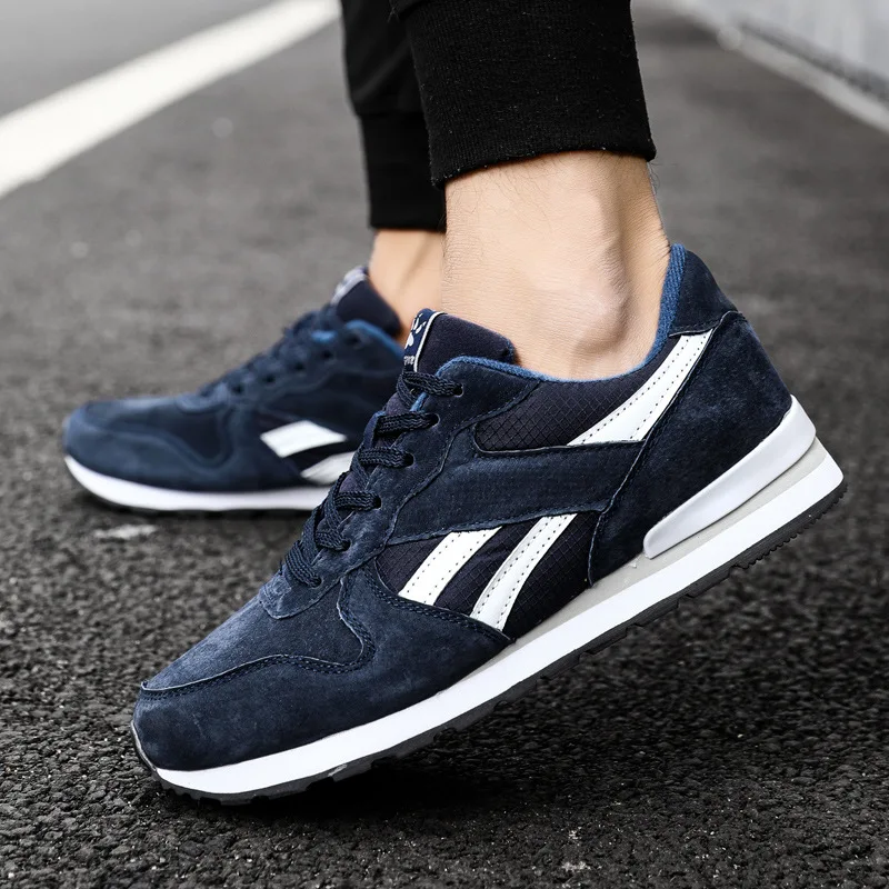 2019 spring new sports shoes men's running leather lace breathable cushion GF-16 | Спорт и развлечения