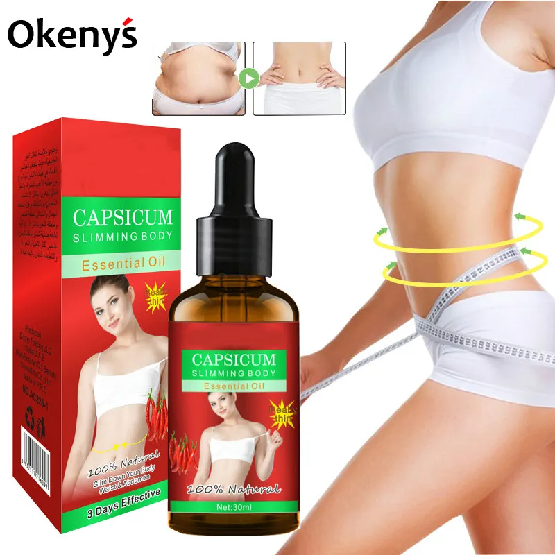 Эфирное масло Okeny для похудения тела тонкая талия сжигание жира горелка анти