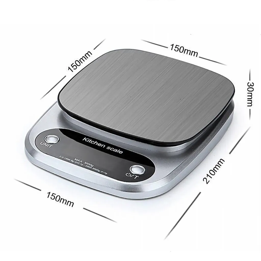 

Bascula Cocina Electronic Kitchen Cooking Food Weighing Scales Stainless Steel Digital LCD Cozinha Acessrio Weight Scale