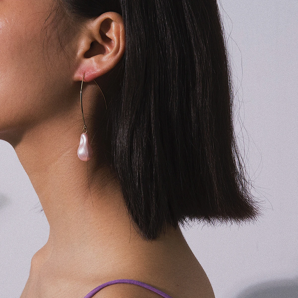 Женские Висячие серьги с жемчугом в стиле барокко эффектные геометрические