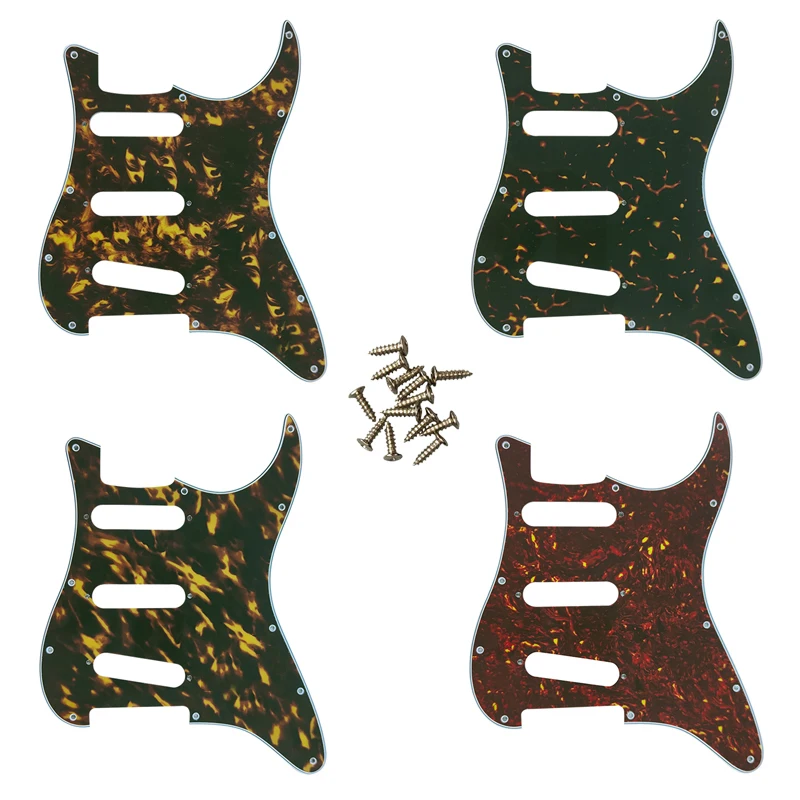 

Xin Yue 11 Screw Hole Guitar Pickguard For USA/Mexico FD Strat Standard SSS St Scratch Plate Multi Color No Switch Hole