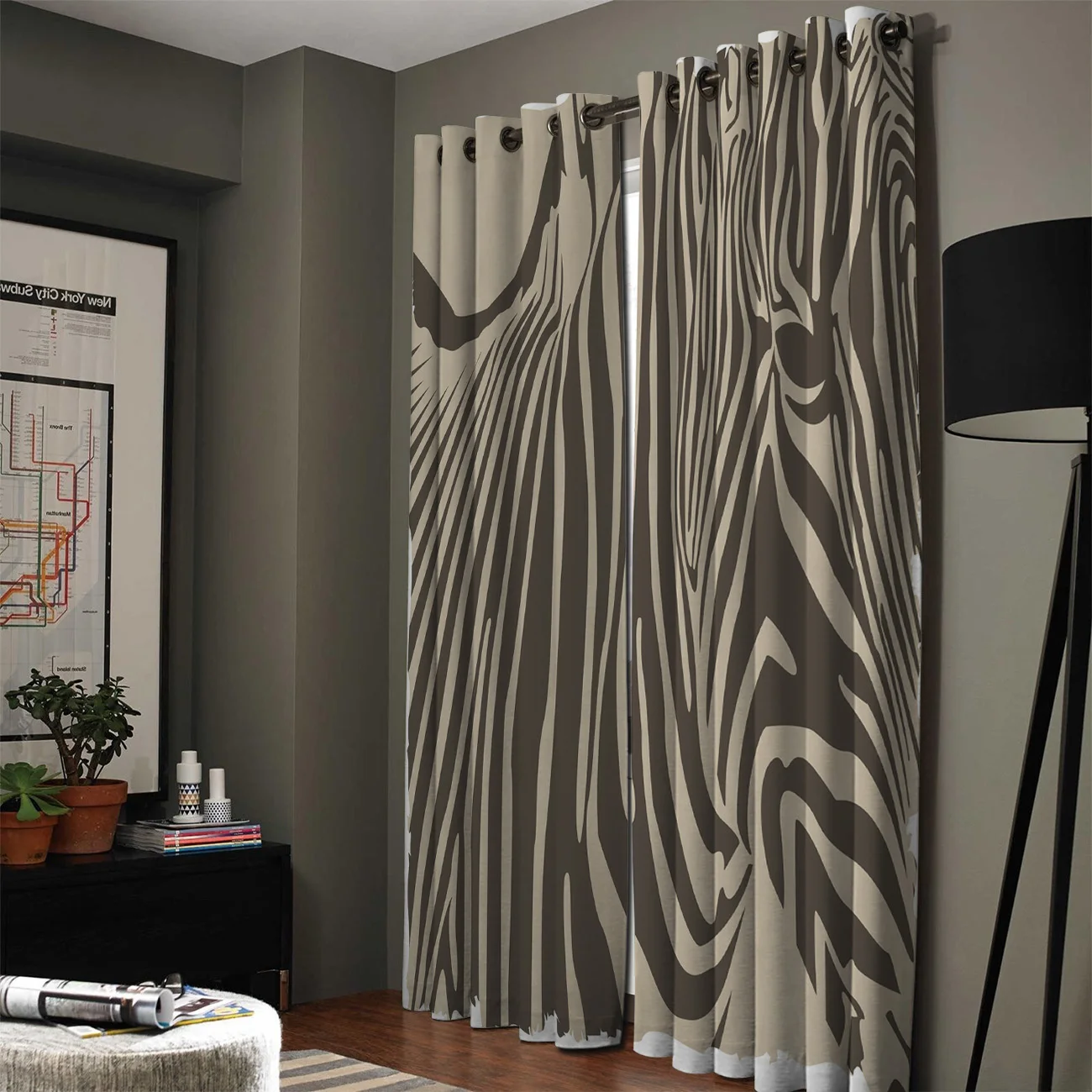 Африканские оконные шторы Zebra занавески для гостиной декоративные элементы | Дом