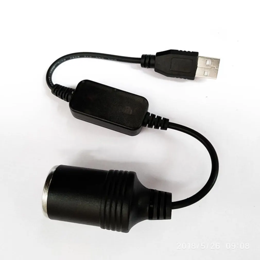 5V 2A USB мужчина к 12V розетка для автомобильного прикуривателя конвертер