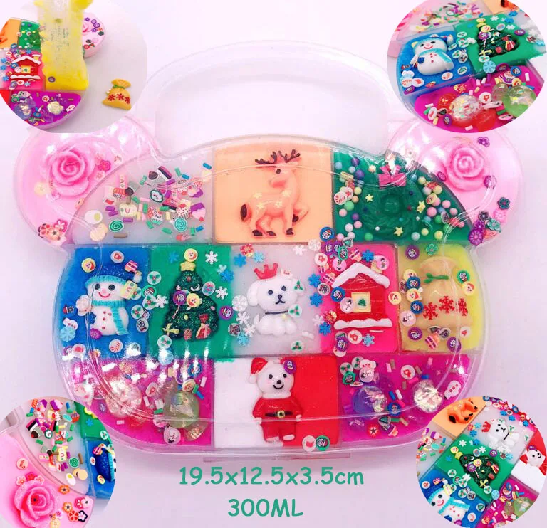 Разноцветный смешанный слайм Единорог DIY Радужный Сжимаемый антистресс детский