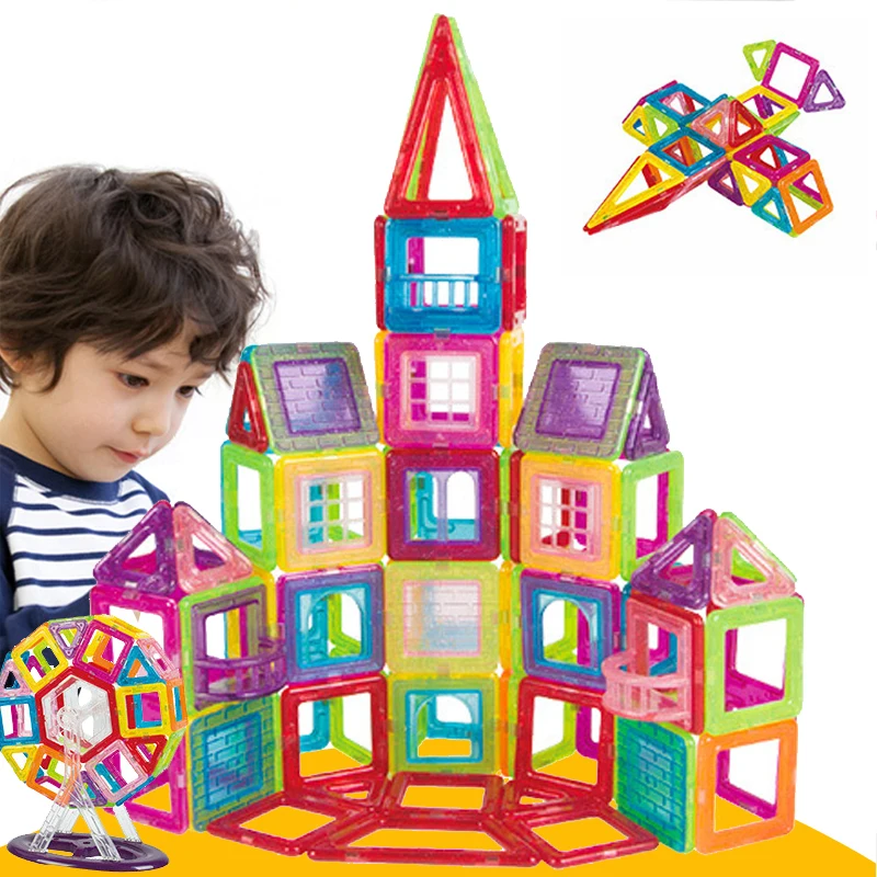 Новинка 400 шт. магнитных блоков магнитная дизайнерская модель строительные блоки