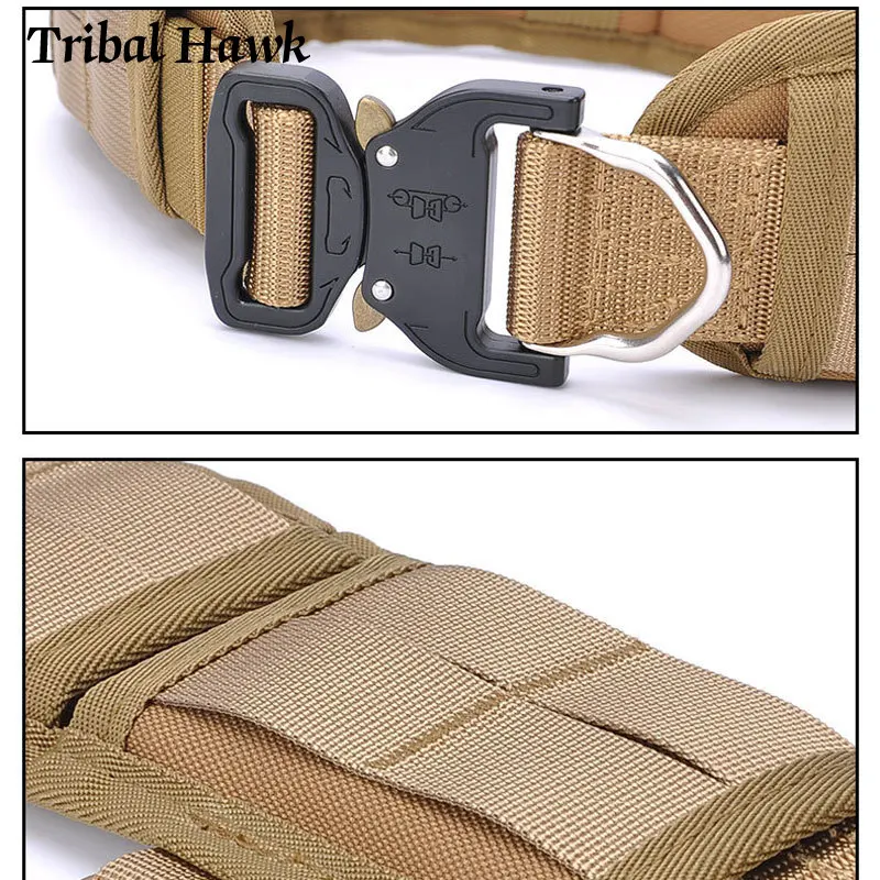 Ремень тактический Мягкий регулируемый для мужчин военный страйкбола мягкий